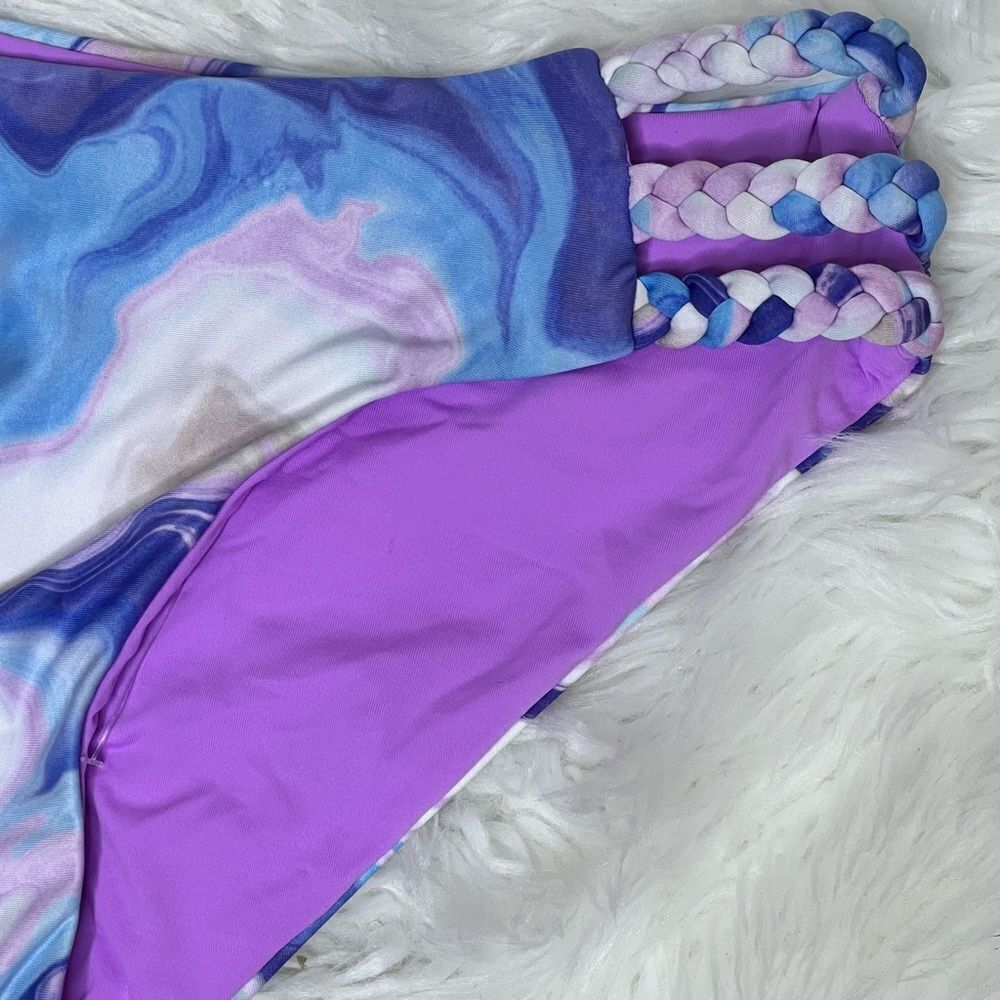 NWOT Becca by Rebecca Blue Agate Jordan Braided Hipster Fit Multi/Orchid - Picture 8 of 8